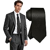 Fineknot Ties for Men, Jacquard Neck Ties, Mens Plaid Paisley Striped Tie, Classic Floral Mens Ties for Wedding Business