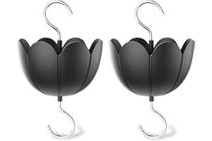 TINLAVIY Ant Moat for Hummingbird Feeder, Insect Guard with Large Capacity, Metal Hummingbird Feeder Ant Guard, 4 OZ, 2 Pack