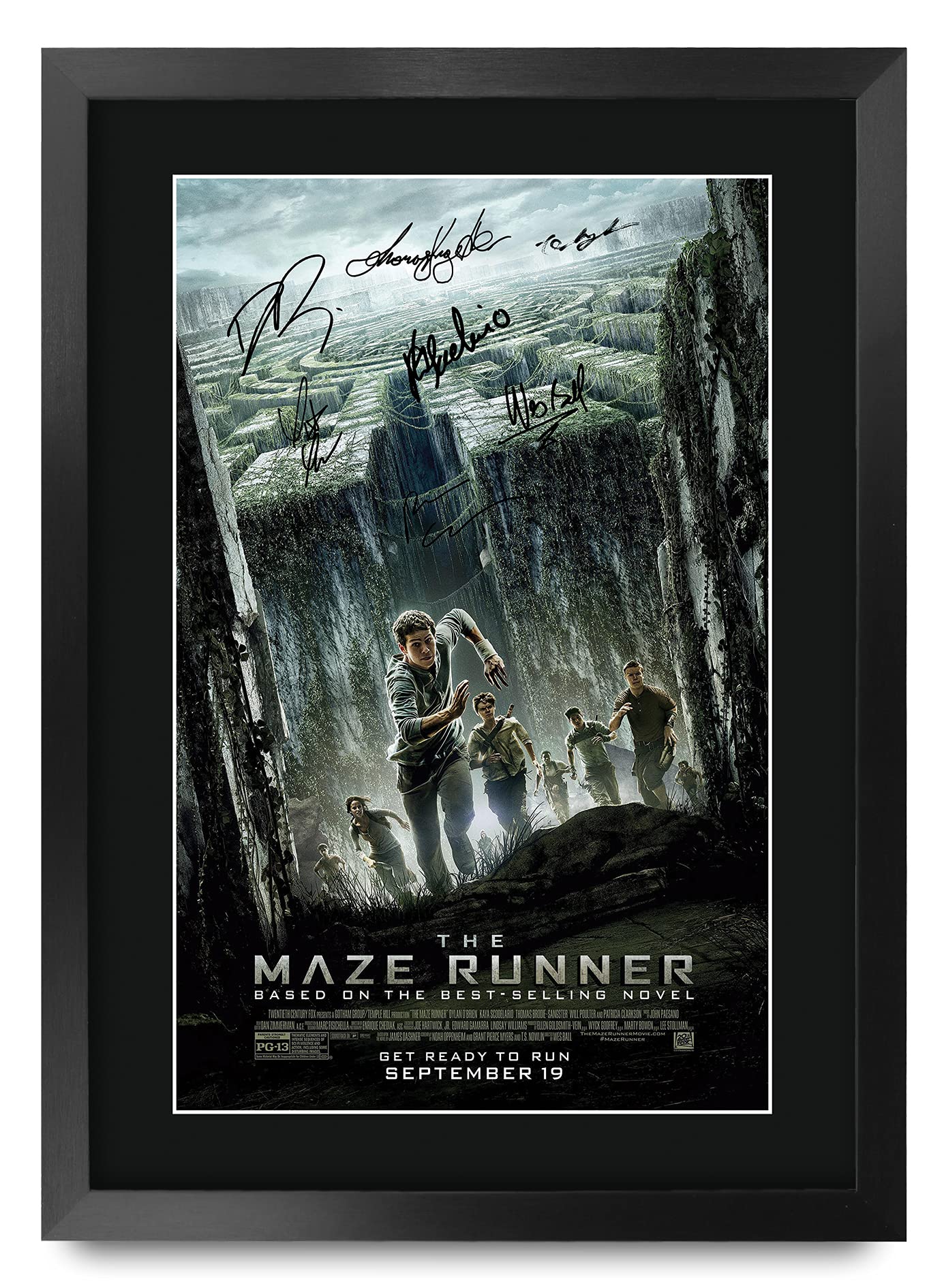 HWC Trading FR A3 The Maze Runner 1 Gifts Printed Poster Signed Autograph Picture for Movie Memorabilia Fans - A3 Framed
