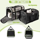 pecute Pet Carrier Bag Large Cat Carrier Handbag Gray 44x33x32.5 cm view 3