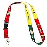 Country of Bolivia Flag Lanyard for Keys Keychain