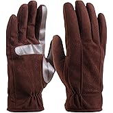 isotoner mens Water Repellent Dual Lined Microfiber Touchscreen Gloves