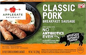 Applegate, Natural Classic Pork Breakfast Sausage, 7 oz (Frozen)