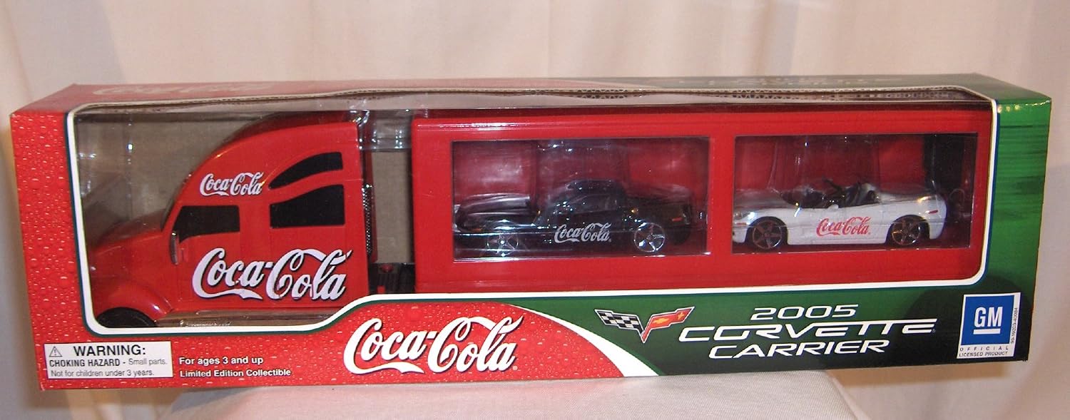 Coke Coca Cola 2005 Corvette Carrier Truck With Corvette C6 Hardtop And C6 Convertible Vehicles Trains Remote Control Amazon Canada