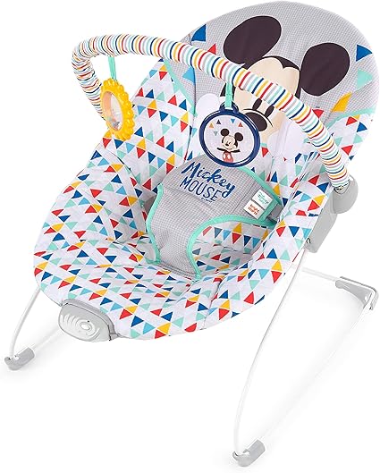 Amazon Kids Ii Japan キッズツージャパン Disney Baby ディズニーベビー ミッキーマウス ハッピートライアングル バウンサー 0か月 116 By Kids Ii バウンサー ベビー マタニティ 通販