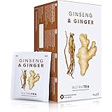 Nutra Tea - Ginger & Ginseng Tea - 20 Tea Bags - Herbal Tea