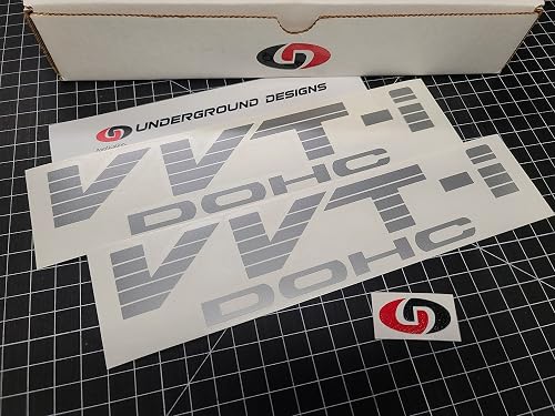 Voltedge Engine Sticker VVT-i DOHC Decals Fat Blinds (2-Pack) Racing Engine Sideskirt Rocker 10 ...