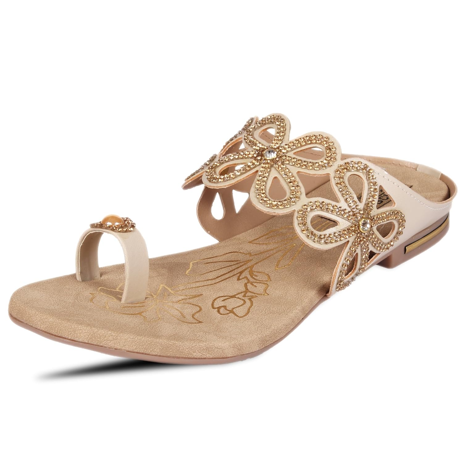 anand archies artificial leather flats for women's and girl's (aa-310-p)
