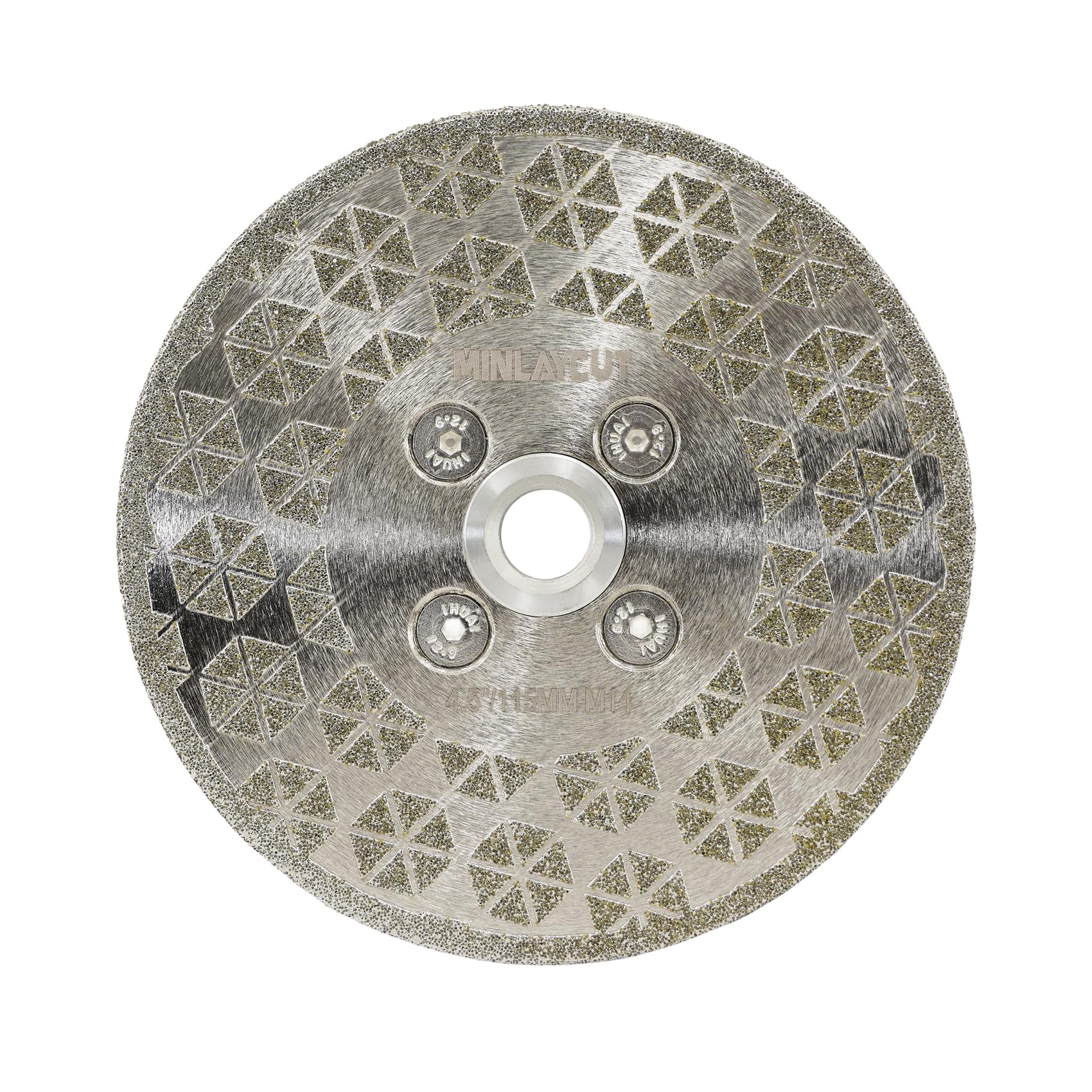 115mm Tile Cutting Disc Diamond - MINLAYCUT Diamond Blade Porcelain Tiles 4.5" Grinding Disc M14 Thread for Cutting and Grinding Porcelain Ceramic Marble Artificial Stone