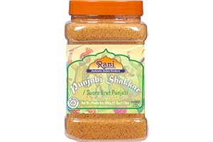 Rani Punjabi Shakkar (Gur Jaggery Powder) Indian Unrefined Raw Cane Sugar 17.5oz (1.1lbs) 500g PET Jar ~ Gluten Friendly | Ve