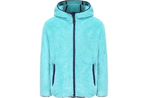 FUNNYPAJA Boys Girls Soft Fleece Sherpa Full-zip Jacket