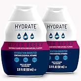 hydrate Electrolyte Liquid Drink Enhancer Drops, Low Sugar, Low Calorie, Natural Flavor Hydration Mix with Essential Vitamins B3 B6 B12 (6.22 Fl Oz (Pack of2), Mixed Berry)