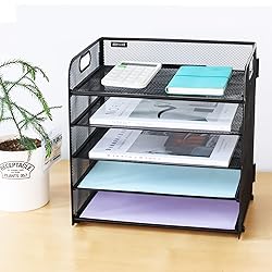 Supeasy 5 Trays Paper Organizer Letter Tray with
