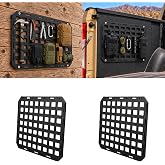 Dasiyoki Rigid MOLLE Panel Wall Mount Organizer, ABS, 15.7x11 Inch, Modular Storage Rack for Truck Bed, Garage, Trailer, Off-Road Tailgate &amp; RV (2 Pack)
