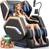 NAGLIFOR Massage Chair Full Body 14 Fixed Roller Zero Gravity 5 Auto Modes | Zero Gravity Massage Chair with 8 Airbags, Foot Massge, Heating, Phone Controller, Bluetooth Speaker, Nightlights for Home