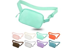 jealkip Fanny Pack Crossbody Bag for Women and Men, Belt Bag for Hiking Bum Bag with Adjustable Strap,Casual Cell Phone Pouch?Waist pack for Running Workout Sports Travel Light Green