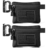 FRTKK 2 Pack Tactical Compact EDC Pouches Military Molle Utility Pouch Accessories Organizer Pouch Coin Purse Keychain Pocket Credit Card Holder Waist Pack