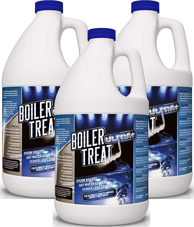 Boiler Water Treatment Chemicals 3 Gallon Case Prevents RUST