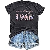 40th Birthday Shirts for Women Vintage 1985 1986 T Shirts Retro Party Gifts Casual Short Sleeve Tee Tops