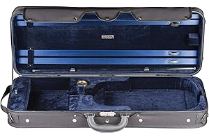 HERITAGE PRODUCTS Heritage Challenger Deluxe Viola Case with Suspension, Hygrometer & Backpack Straps, Fits 15"-16.5" Violas (Blue Velvet Interior)