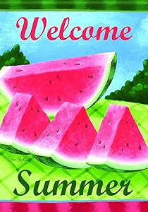 Carson Home Accents FlagTrends Classic Garden Flag, 13 by 18-Inch, Watermelon Summer