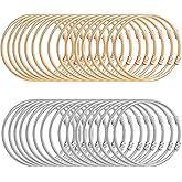 32 Pieces Twisted Cable Wire Bracelet Stylish Fine Stainless Steel Open Cuff Bracelets Mixed 3mm Thin Adjustable Expandable Elastic Bangle Bracelets for Women DIY Jewelry Making Christmas Day Gift