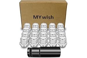 M12x1.5 Lug Nuts Set, Chrome OEM Factory Style Wheel Lug Nuts for 2001-2024 Ford Escape, 2000-2018 Focus, 2006-2020 Fusion Fa