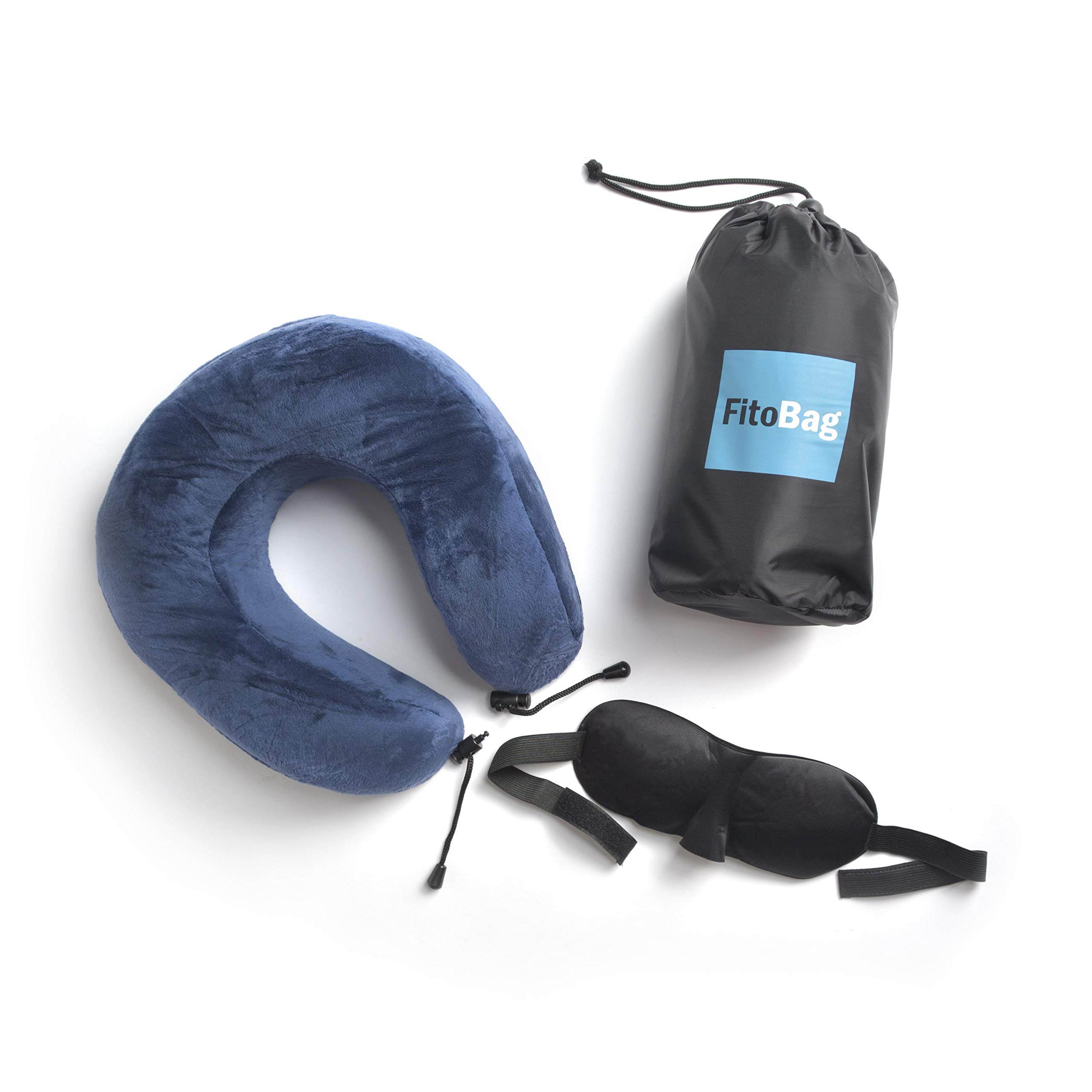 Folding Portable Memory Foam Travel Pillow With A Sleep Mask Best