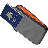 ALPAKA Zip Travel Wallet - Store Your Travel Accessories Efficiently - 3 Internal Pockets For Your Passport and More - 2 Card Slots - Made From Recycled and RFID-Protective Material