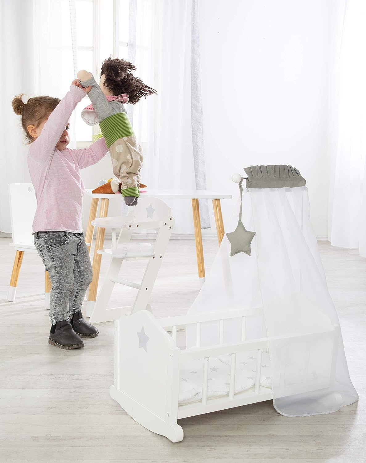 roba Stella 98535 Doll's Cradle White - Image 4