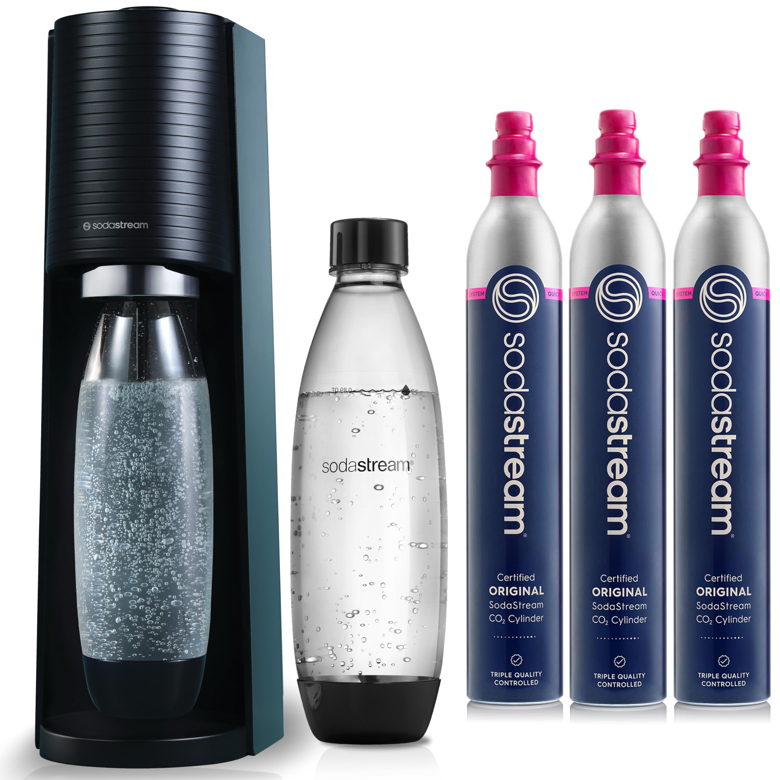 Small Water Bundle Mua SodaStream Terra Sparkling Water Maker Bundle in Black - includes 3 ...
