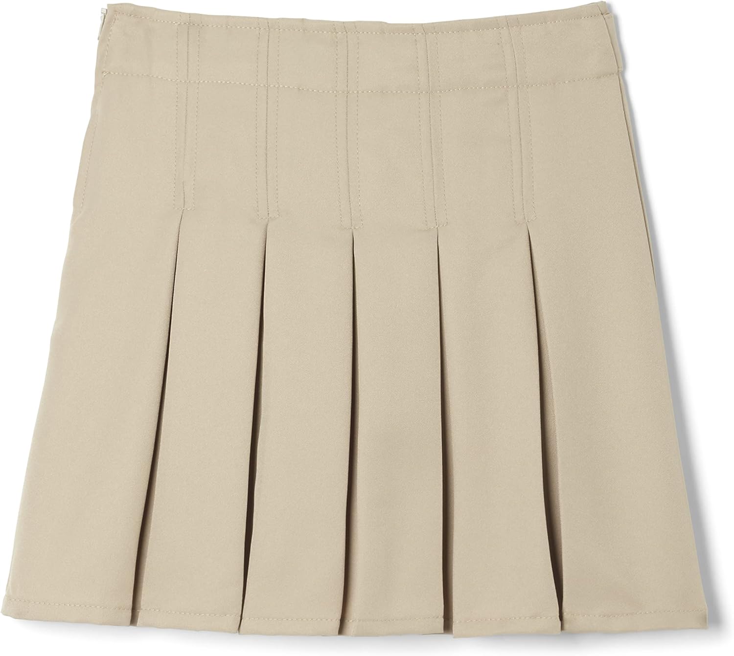 French Toast Girls' Pleated Scooter with Square Buckle Belt: Clothing