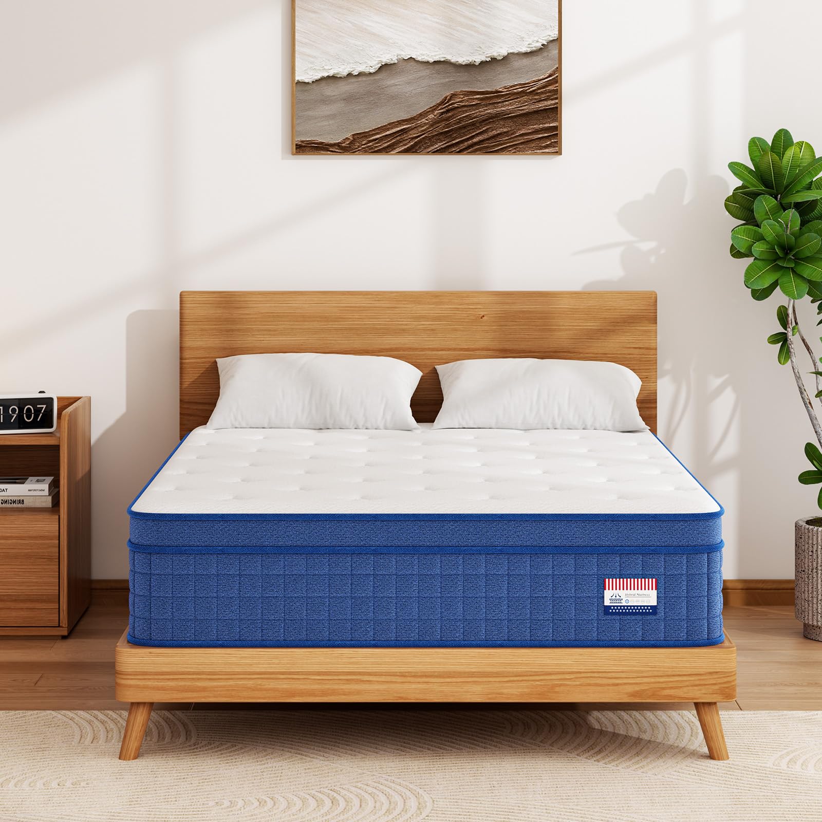 Photo 1 of ** SIMILAR** NEEW*** Huwesal Queen Mattress,14 Inch Supportive Foam Hybrid Mattress in a Box,Individual Pocket Springs for Cooler Sleep & Minimal Motion Transfer,Medium Firm,100-Night Trial