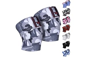 DEFY CHALLENGE YOUR FEAR DEFY Knee Wraps for Weightlifting - Provides Knee Support for Powerlifting, Squats & Fitness Workouts
