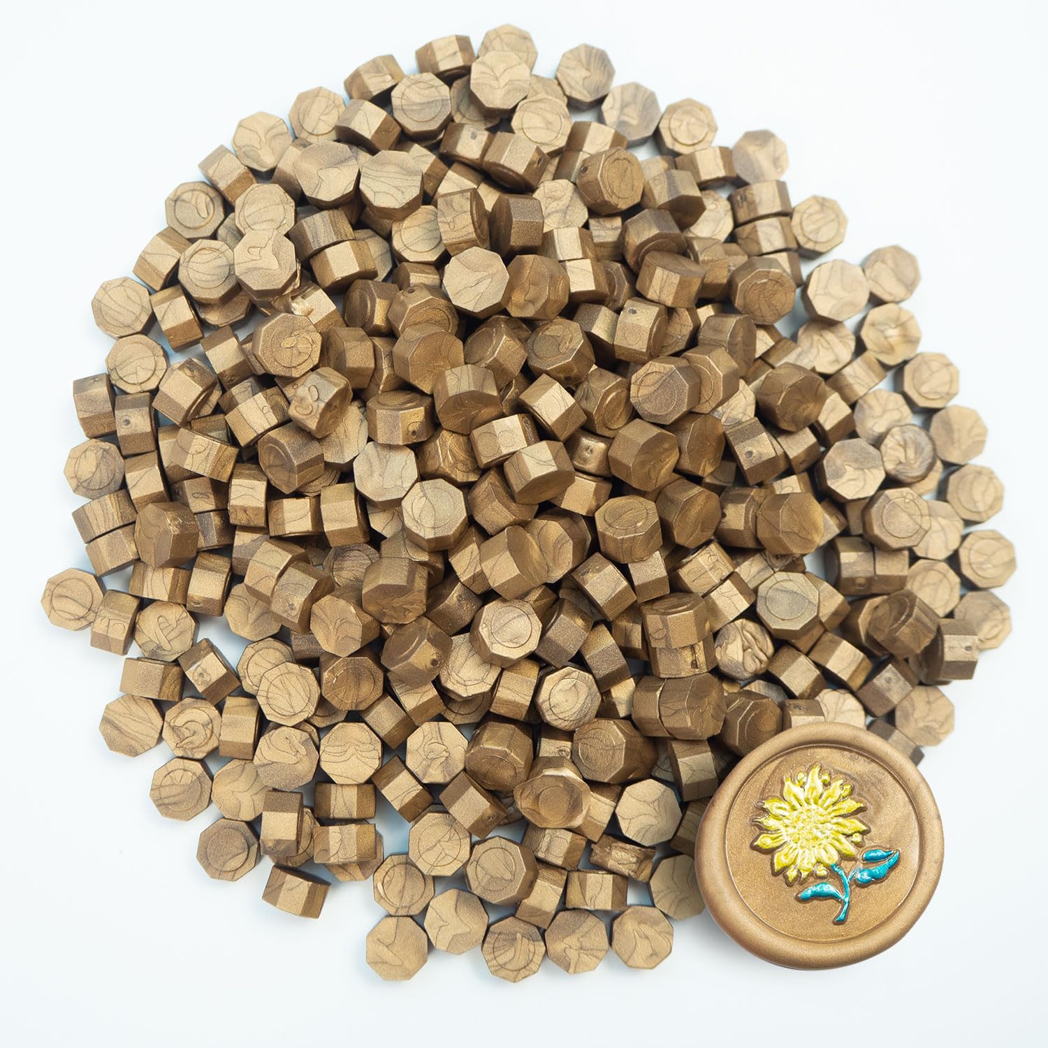 Zifospy 370 PCS Wax Seal Beads,Brown Sealing Wax Pellets for Letter Greeting Cards, Wine Sealing, Wedding/Party Invitations & Crafts Making