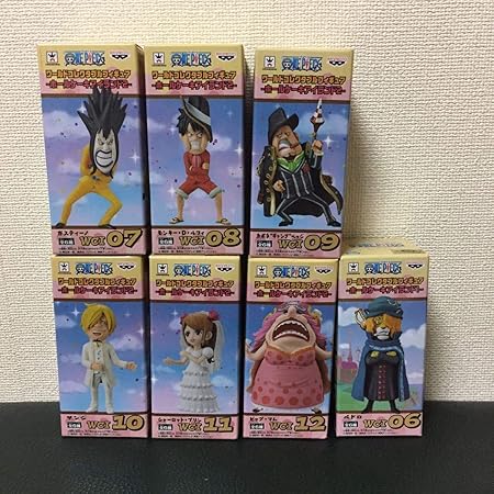 Amazon ワンピース ワールドコレクタブルフィギュア ホールケーキアイランド1 ペドロ 2 サンジ プリン ビッグマム 7種セット フィギュア ドール 通販