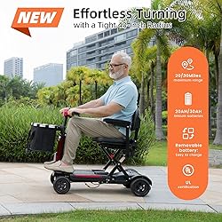 Mbxcooter MS20-F Foldable Mobility Scooter for