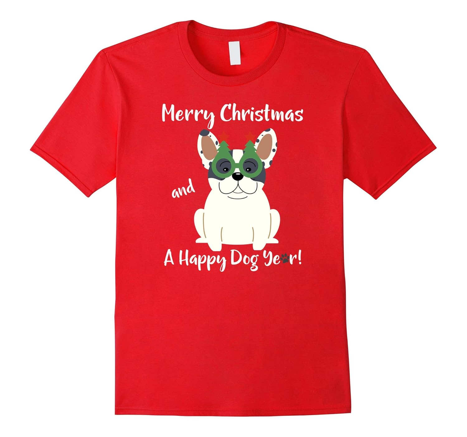 Merry Christmas Happy New Year Dog Best T - French Bulldog-ANZ