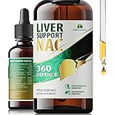 Liver Support NAC 360 Defense – Liquid Liver Health with NAC, Milk Thistle, Dandelion, Chicory, Turmeric, Chanca Piedra, Beet Root & Zinc – Supports Liver Detox, Cleanse & Cellular Health – 4 Fl Oz