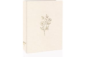 Holoary 5x7 Photo Album 100 Photos, 100 Pockets Picture Album, Linen Fabric Cover Big Picture Book for Photos, Photo Album 5x7 for Family Weddings Travel Memories(Beige)
