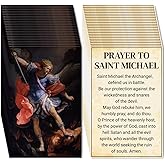 Fankya 240pcs St. Michael The Archangel Saint Holy Catholic Prayer Cards Christian Gospel Tracts Bible Rosary Prayer Card for Evangelism Church Catholic Valentines Day (SAINT MICHAEL 2)