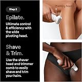 Braun Silk-épil 9 SkinSpa Epilator All-in-One Set 40 Tweezers Wet & Dry view 4