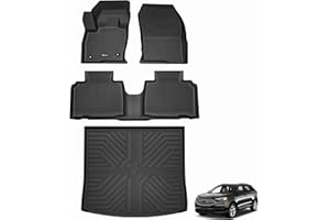 KARPAL Floor Mats for 2015-2025 2026 Ford Edge, All Weather TPE Protection Custom Fit Floor Liners, 1st & 2nd Row & Trunk Mat Car Mats for Edge