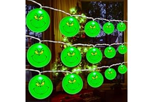 GYGOT Christmas Lights,20 LED 10 Ft Battery Operated Christmas Ornaments String Lights, Christmas Decorations for Tree Home Garden Indoor Outdoor Decor