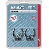 Maglite Black Universal Mounting Brackets for C-Cell Flashlight, 2 pk