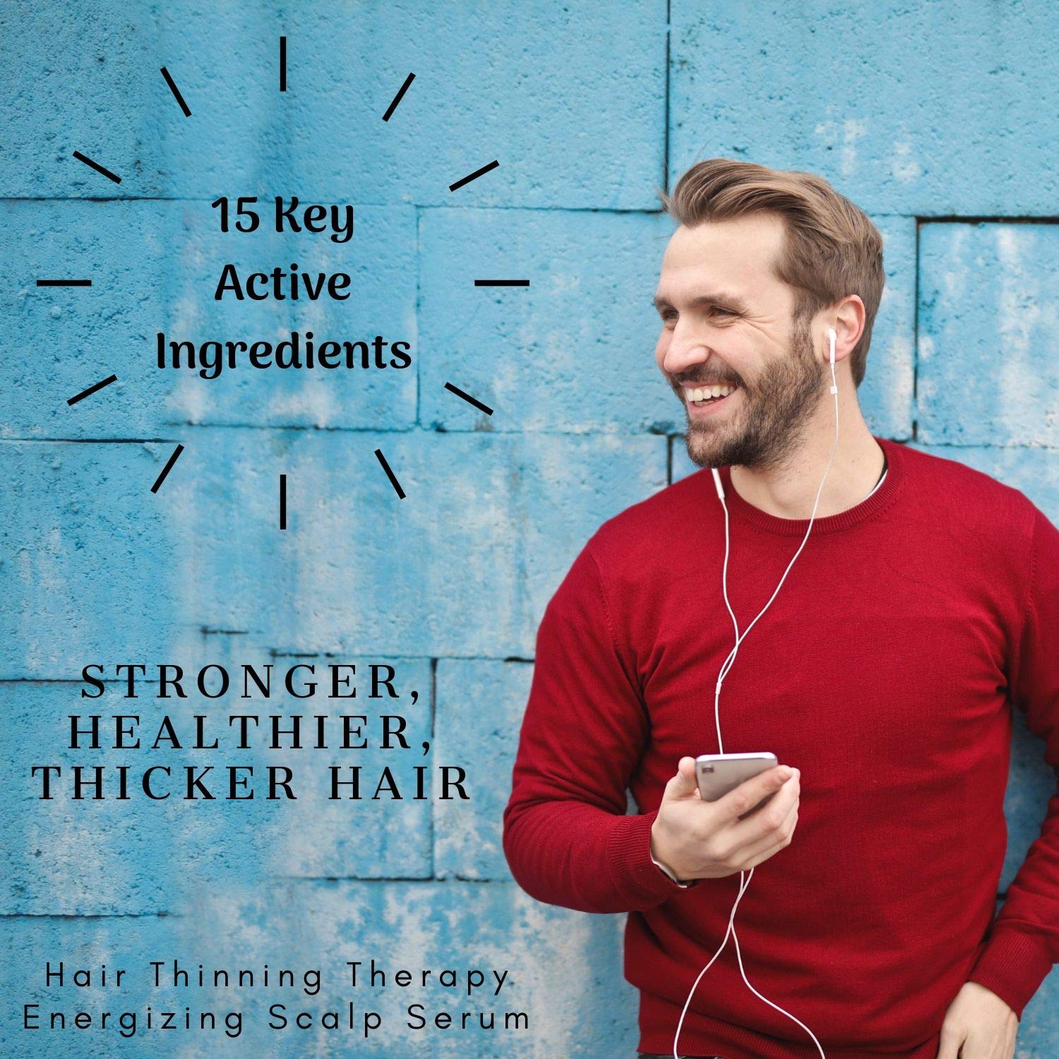 PURA D'OR Hair Thinning Therapy Energizing Scalp Serum Revitalizer (4oz) with Argan Oil, Biotin, Caffeine, Stem Cell, Catalase & DHT Blockers, All Hair Types, Men & Women (Packaging may vary): Beauty
