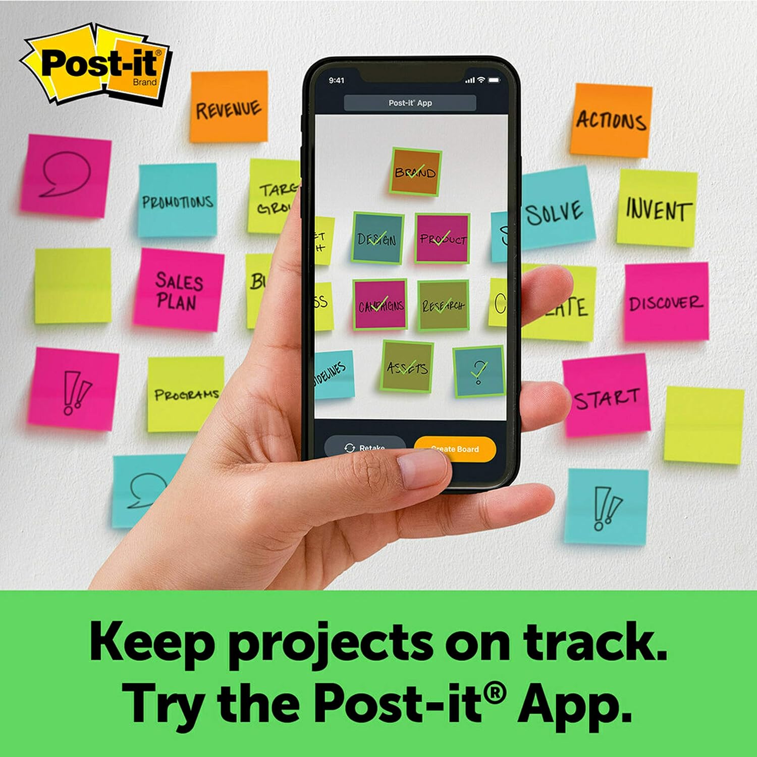 Post-it Super Sticky Easel Pad, 25 x 30 Inches, 30 Sheets/Pad, 6 Pads (559RP-VAD6), Large White Recycled Premium Self Stick Flip Chart Paper, Super Sticking Power : Combination Presentation And Display Boards : Office Products