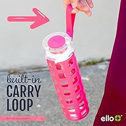 Ello Syndicate 20oz Reusable Glass Water Bottle