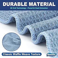 Ekedalen Waffle Weave Microfiber Cleaning Cloth for
