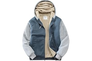 Fozexi Men's Fleece Heavyweight Full Zip Hoodie Sweatshirt Jacket Hooded for Men